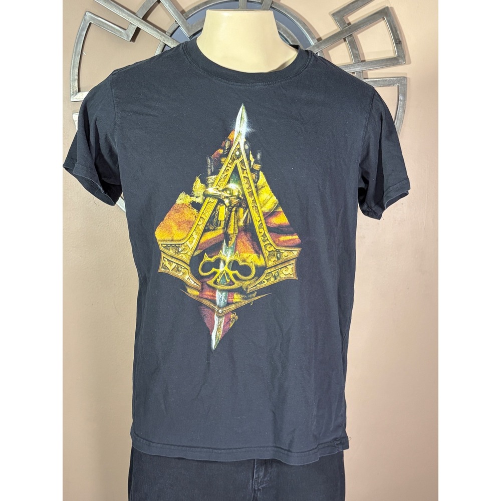 Assassins Creed Syndicate T Shirt Mens XL Black Ubisoft 2015 Gaming Graphic Tee
